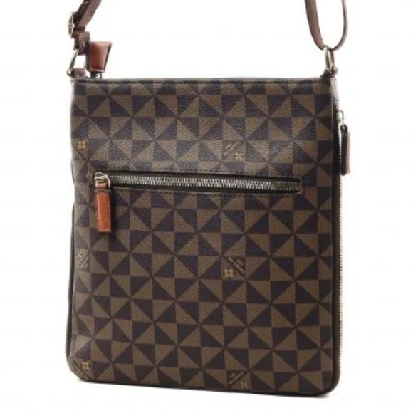 Vegan Crossbody Handbag For Women - Coffee - Picture 3 of 4